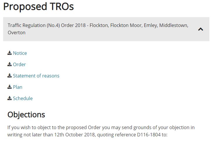 Proposed TRO - flocktonbypass.co.uk